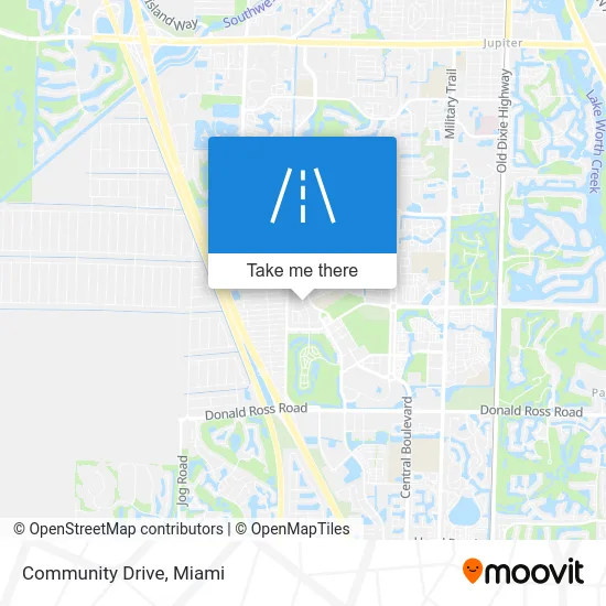 Community Drive map