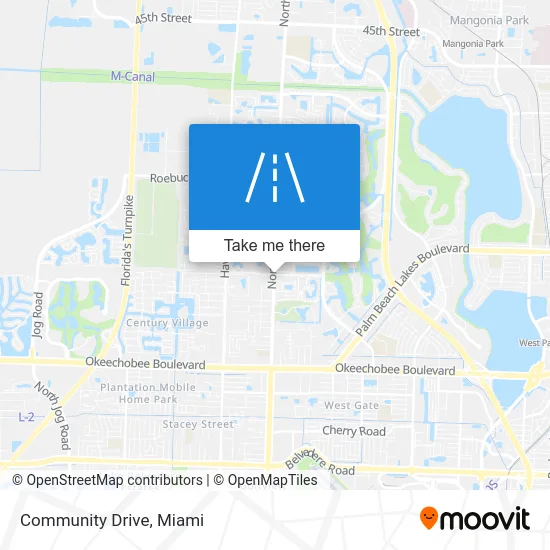 Community Drive map