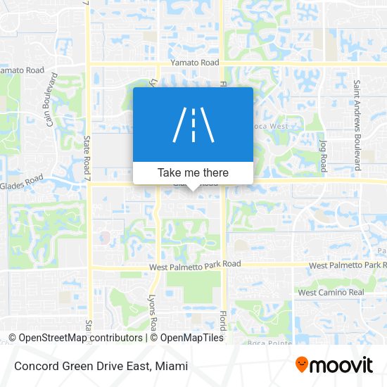 Concord Green Drive East map