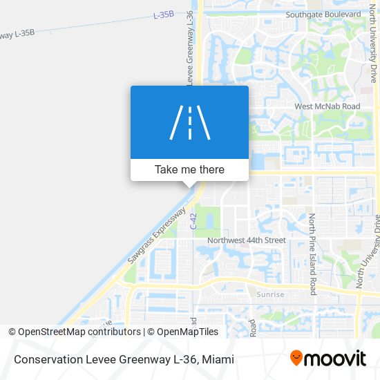 Mapa de Conservation Levee Greenway L-36