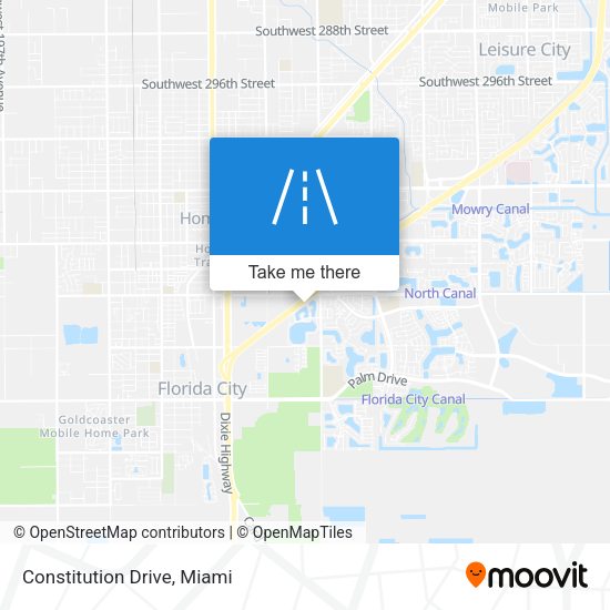 Mapa de Constitution Drive