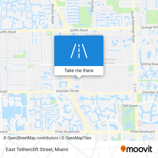 East Tetherclift Street map