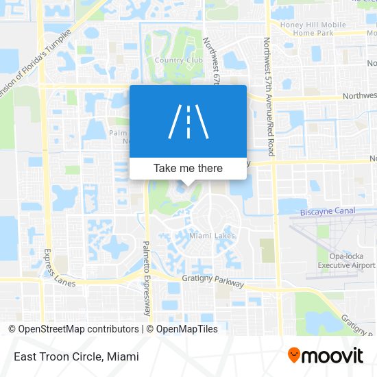 Mapa de East Troon Circle