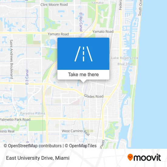 East University Drive map