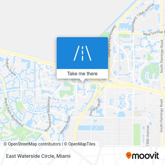 Mapa de East Waterside Circle