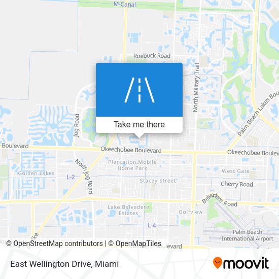 Mapa de East Wellington Drive