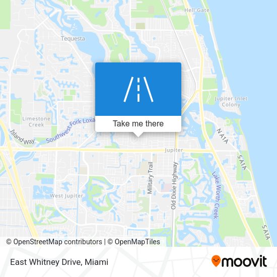 Mapa de East Whitney Drive
