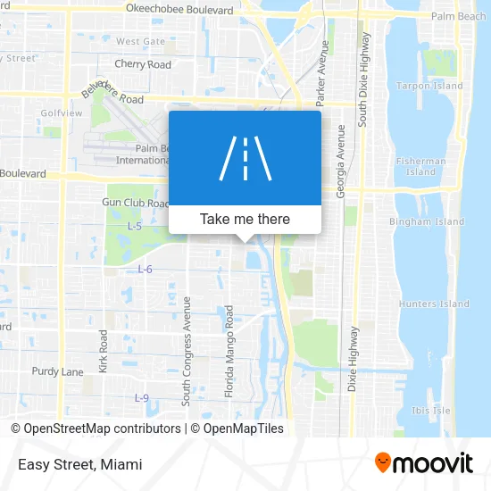 Easy Street map