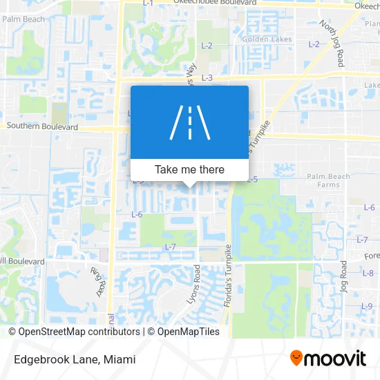 Edgebrook Lane map