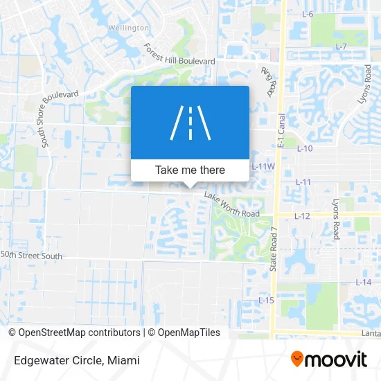 Edgewater Circle map