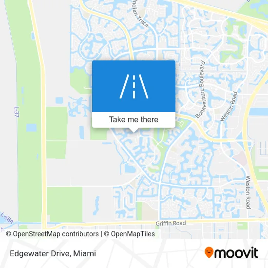 Edgewater Drive map
