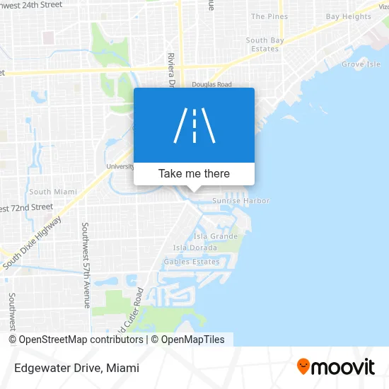 Edgewater Drive map