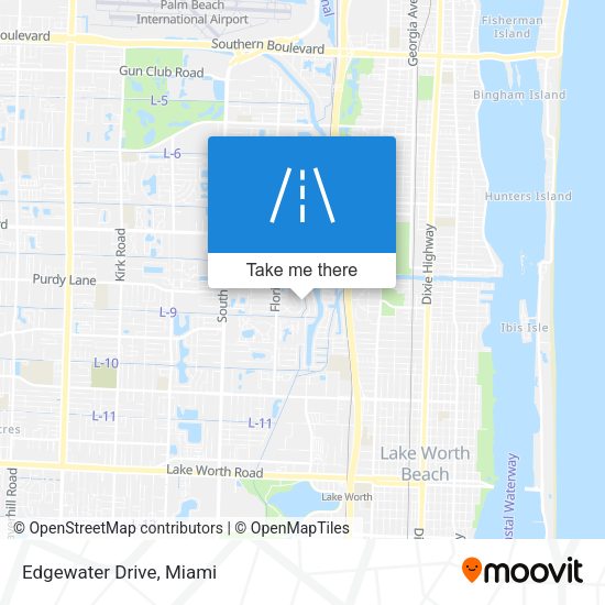 Mapa de Edgewater Drive