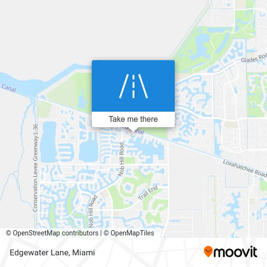 Edgewater Lane map