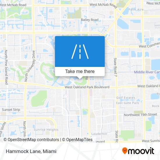 Hammock Lane map