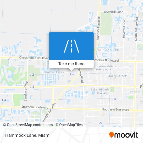 Hammock Lane map