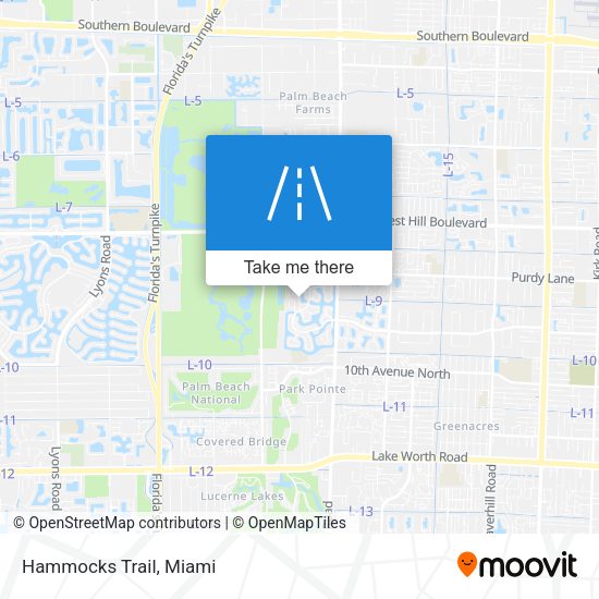 Mapa de Hammocks Trail