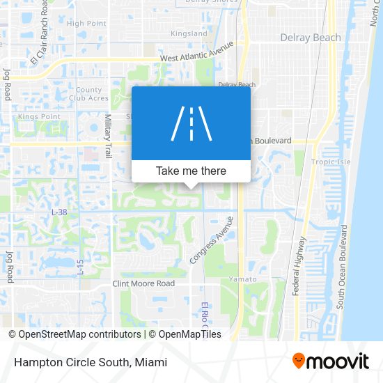 Mapa de Hampton Circle South