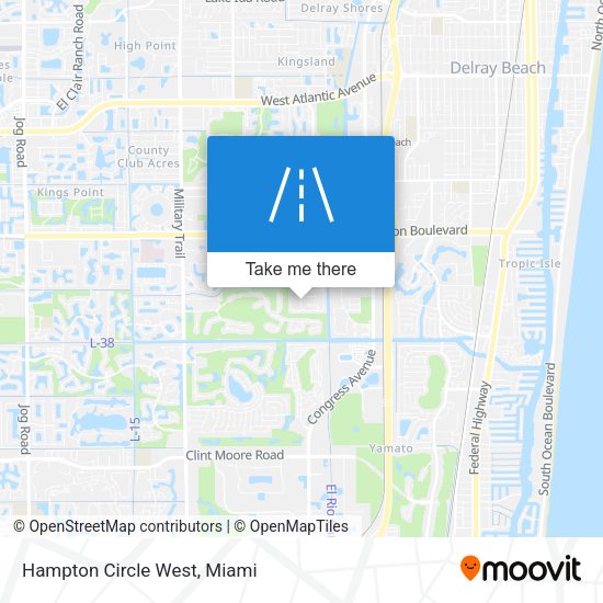 Mapa de Hampton Circle West