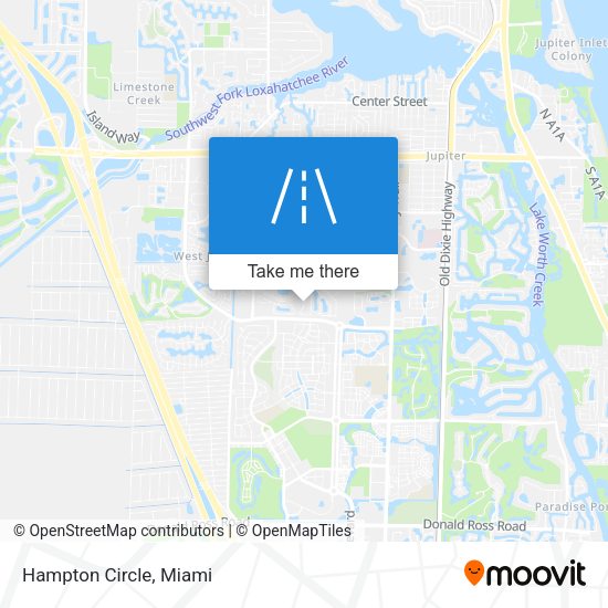 Mapa de Hampton Circle
