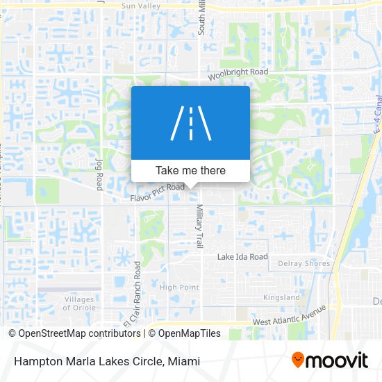 Hampton Marla Lakes Circle map