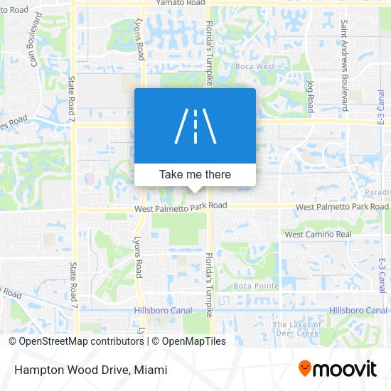 Mapa de Hampton Wood Drive