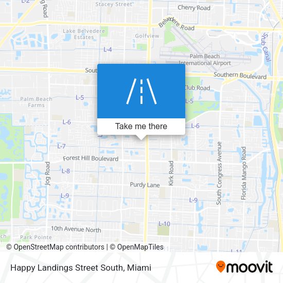 Mapa de Happy Landings Street South