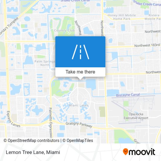 Mapa de Lemon Tree Lane