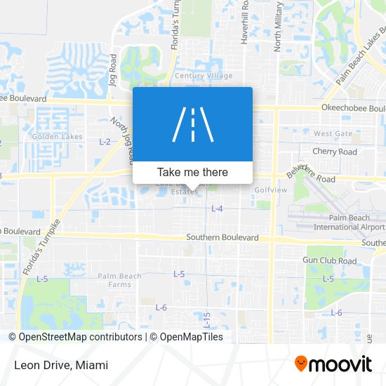 Mapa de Leon Drive