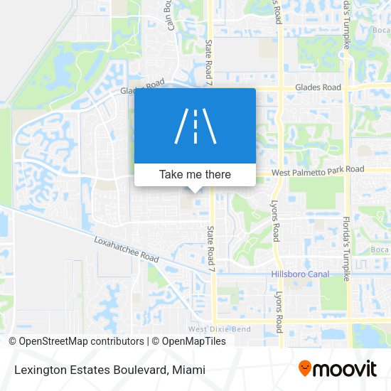 Lexington Estates Boulevard map