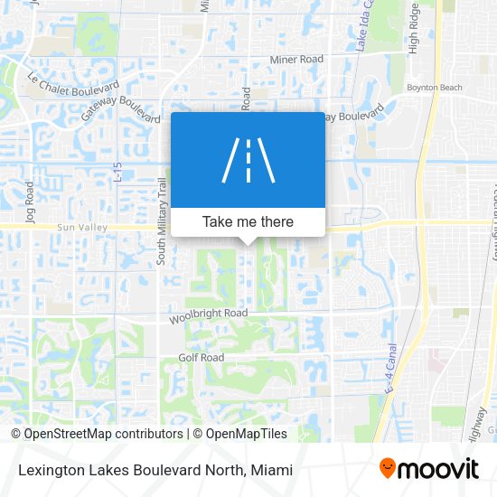 Lexington Lakes Boulevard North map