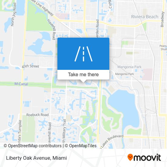 Mapa de Liberty Oak Avenue