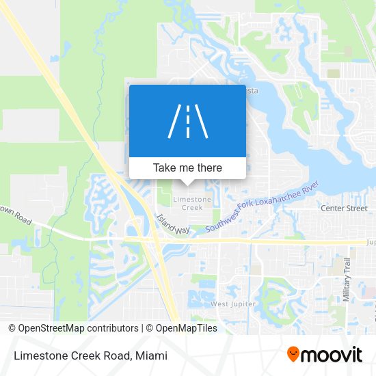 Mapa de Limestone Creek Road