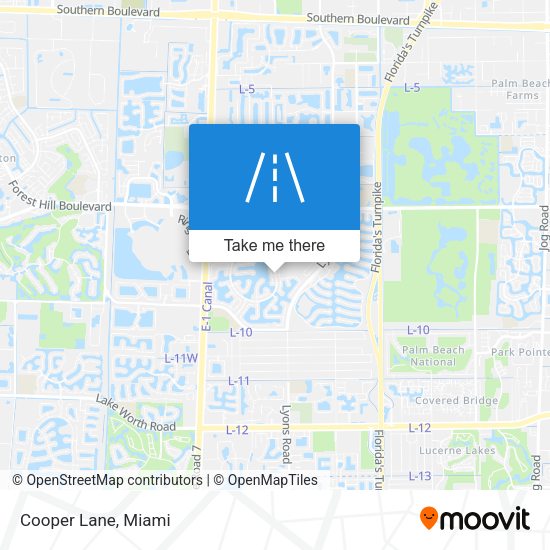 Mapa de Cooper Lane
