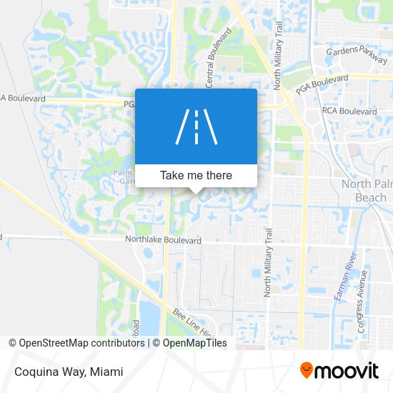 Coquina Way map