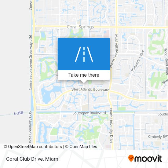 Mapa de Coral Club Drive