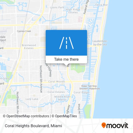 Coral Heights Boulevard map