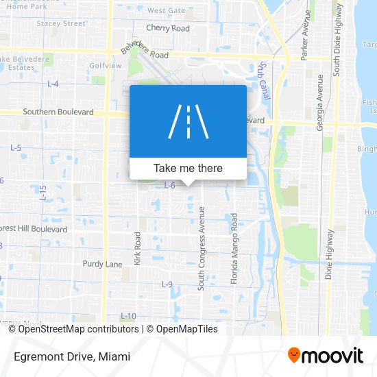 Mapa de Egremont Drive