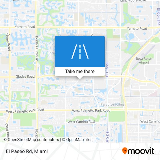 Mapa de El Paseo Rd