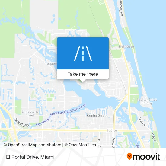 El Portal Drive map