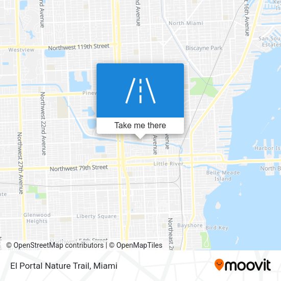 El Portal Nature Trail map