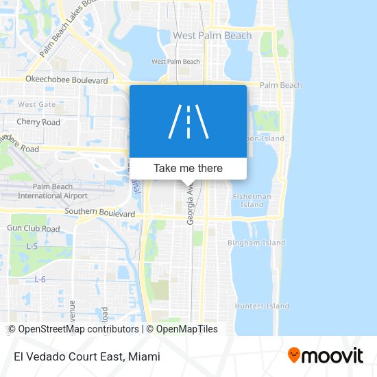 Mapa de El Vedado Court East