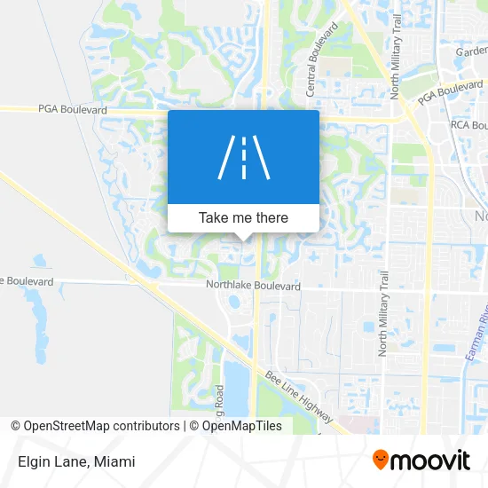 Elgin Lane map