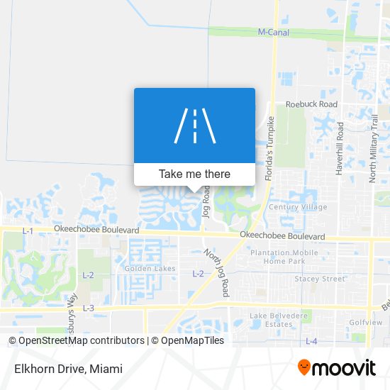 Mapa de Elkhorn Drive