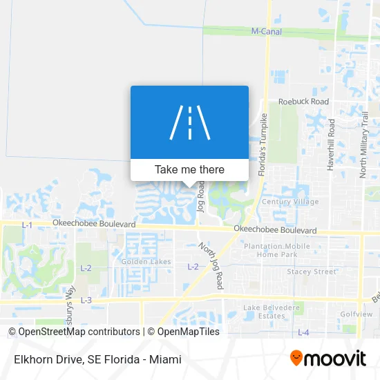 Elkhorn Drive map