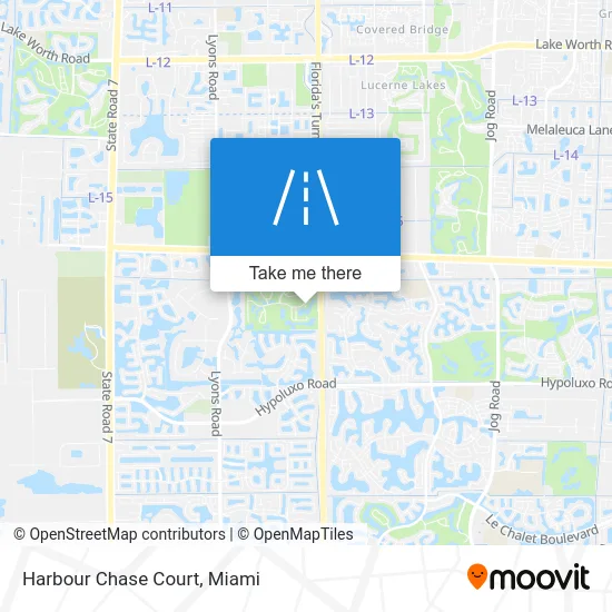 Harbour Chase Court map