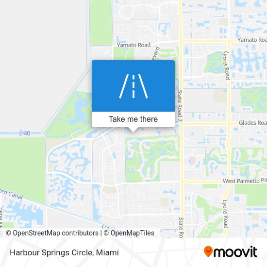 Harbour Springs Circle map