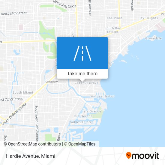 Mapa de Hardie Avenue