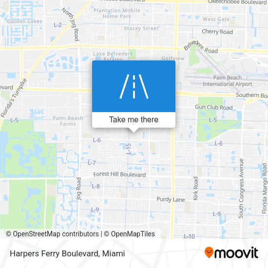 Harpers Ferry Boulevard map