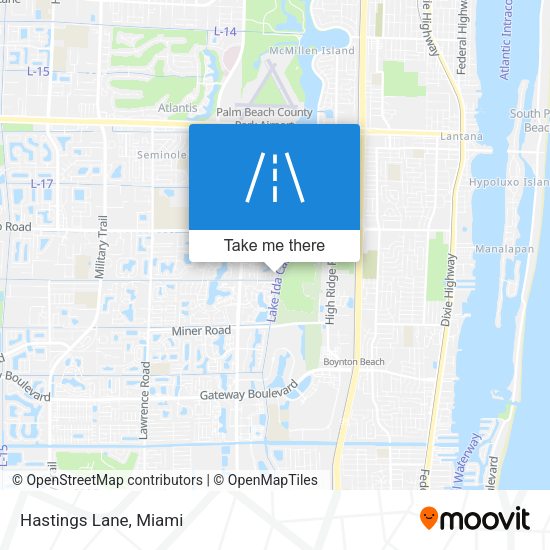 Hastings Lane map